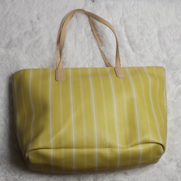 Coach Legacy Weekend Ticking Stripe Large Bag - Picture 7 of 12